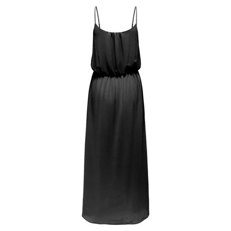 Robe longue unie sans manche col rond Femme ONLY