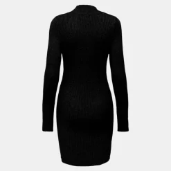 Robe maille ajustée Kattie col montant manches longues Femme ONLY