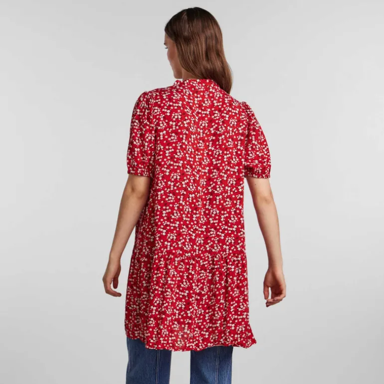 Robe manches courtes imprimé viscose lenzing ecovero Femme PIECES