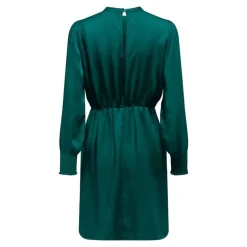 Robe manches longues cocktail noire satinée Femme ONLY