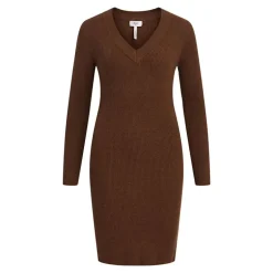 Robe manches longues col V OBJAE THESS Femme OBJECT