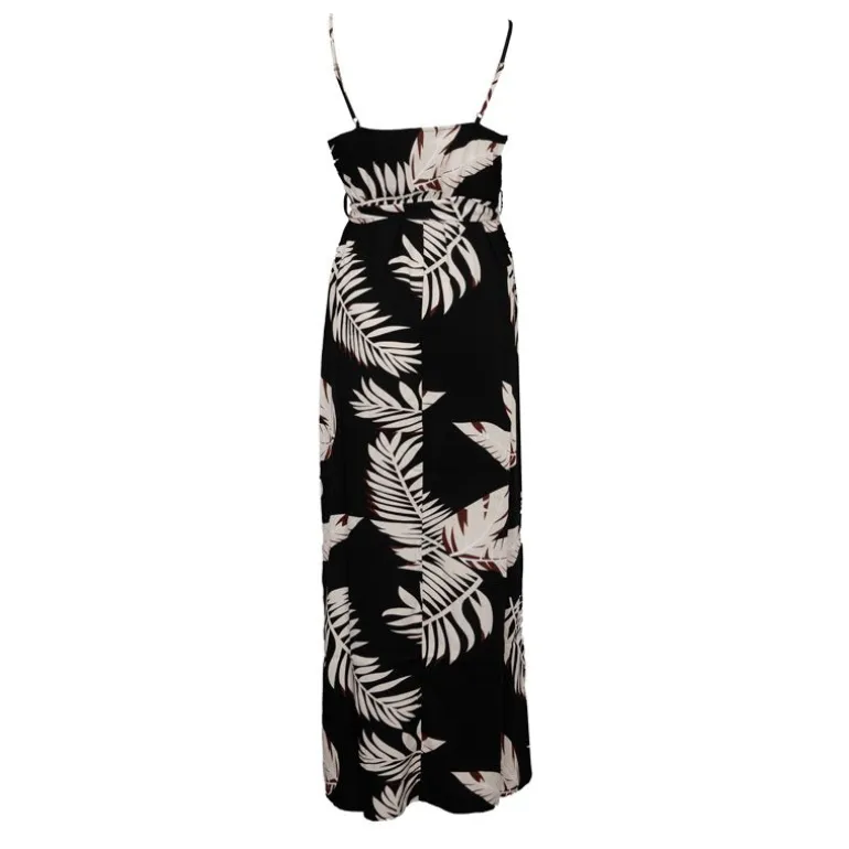 Robe maxi à bretelles imprimé feuilles Femme VERO MODA