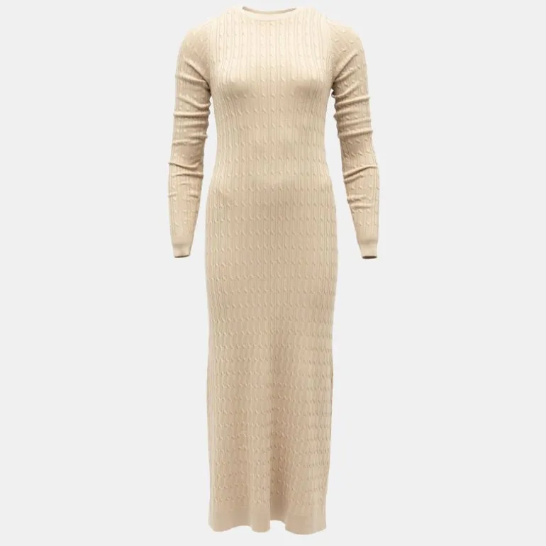 Robe maxi maille torsadée col rond Femme BILL TORNADE