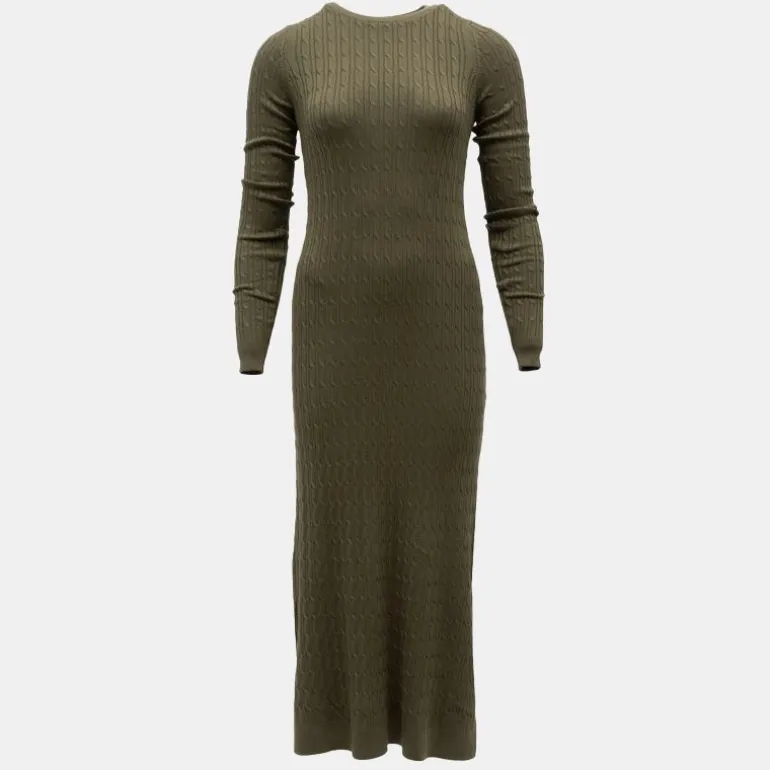 Robe maxi maille torsadée col rond Femme BILL TORNADE