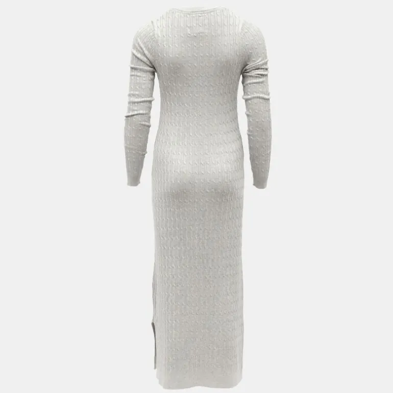 Robe maxi maille torsadée col rond Femme BILL TORNADE