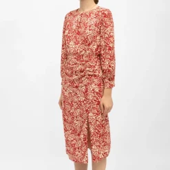 Robe mi longue motif cachemire rokia avec fente Femme LA PETITE ETOILE