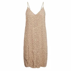 Robe mi-longue à bretelles col V Femme PIECES