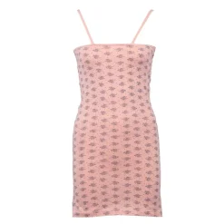 Robe nuisette coton saumon avec col à dentelle Femme BILL TORNADE