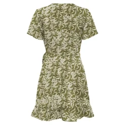 Robe portefeuille à volants imprimé tropical Femme ONLY
