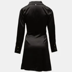Robe portefeuille effet satiné umbelli black Femme DEELUXE 74