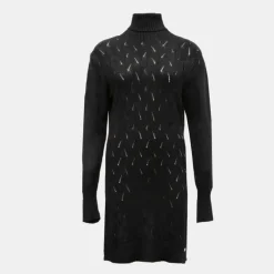 Robe pull col roulé salvia manches longues Femme PLEASE