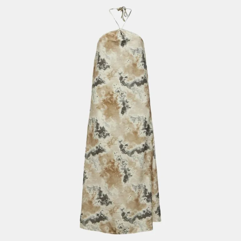 Robe Sally dos nu imprimé à nouer java Femme OBJECT