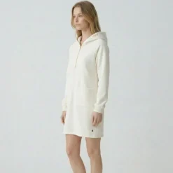 Robe sweat à capuche zippée avec ilitilaes brodées Femme LES TROPEZIENNES PAR M.BELARBI