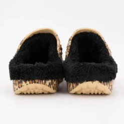 Sabots fourrés à motif léopard Femme KELARA