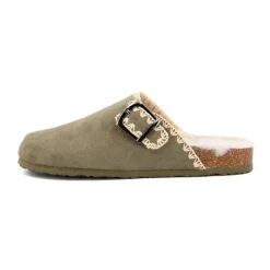 Sabots fourrés liseré crochets Sunny Femme BURTON OF LONDON