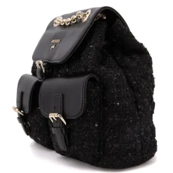 Sac à dos 18x12x25cm tweed et similicuir fille Enfant GUESS