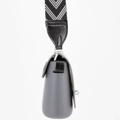 Sac à main bandoulière amovible rabat fermoir tourniquet Femme O BAG