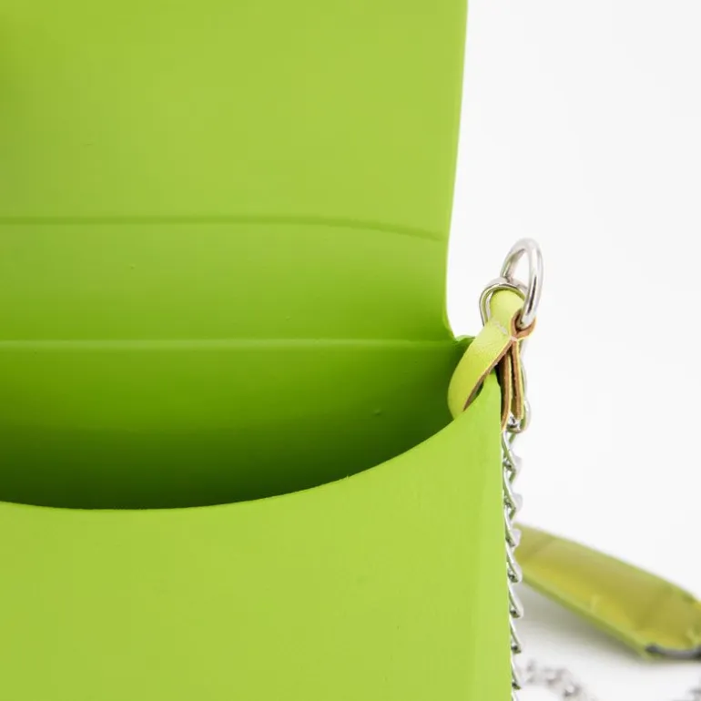 Sac à main bandoulière chaîne amovible rabat fermoir tourniquet Femme O BAG