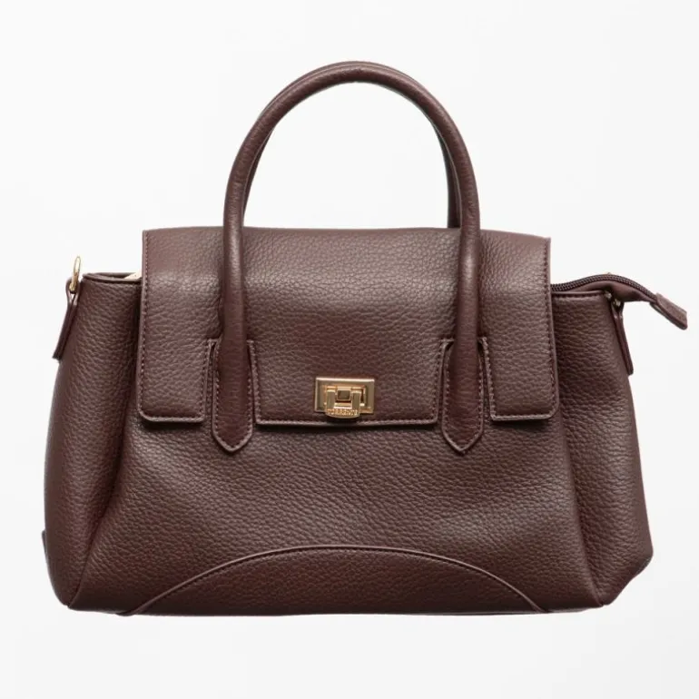 Sac à main type docteur à rabat 32x14x22,5cm Femme TORRENTE