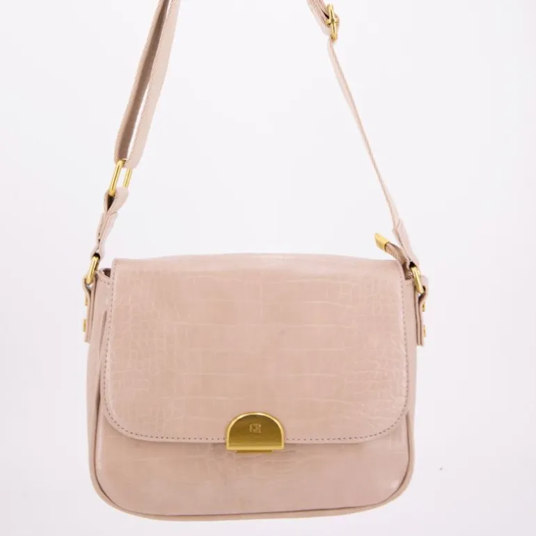 Sac bandouliere Romy motif croco à clip doré 22x18x8cm Femme GEORGES RECH