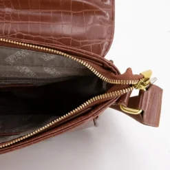 Sac bandouliere Romy motif croco à clip doré 22x18x8cm Femme GEORGES RECH