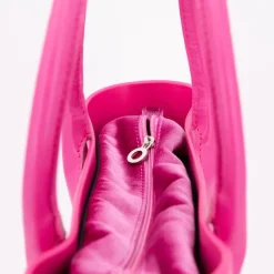 Sac cabas en plastique avec poche en tissu 35c28x10cm Femme O BAG