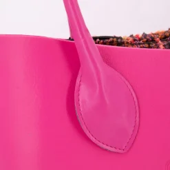 Sac cabas épaule pochette tweed zip 38x30x10cm Femme O BAG