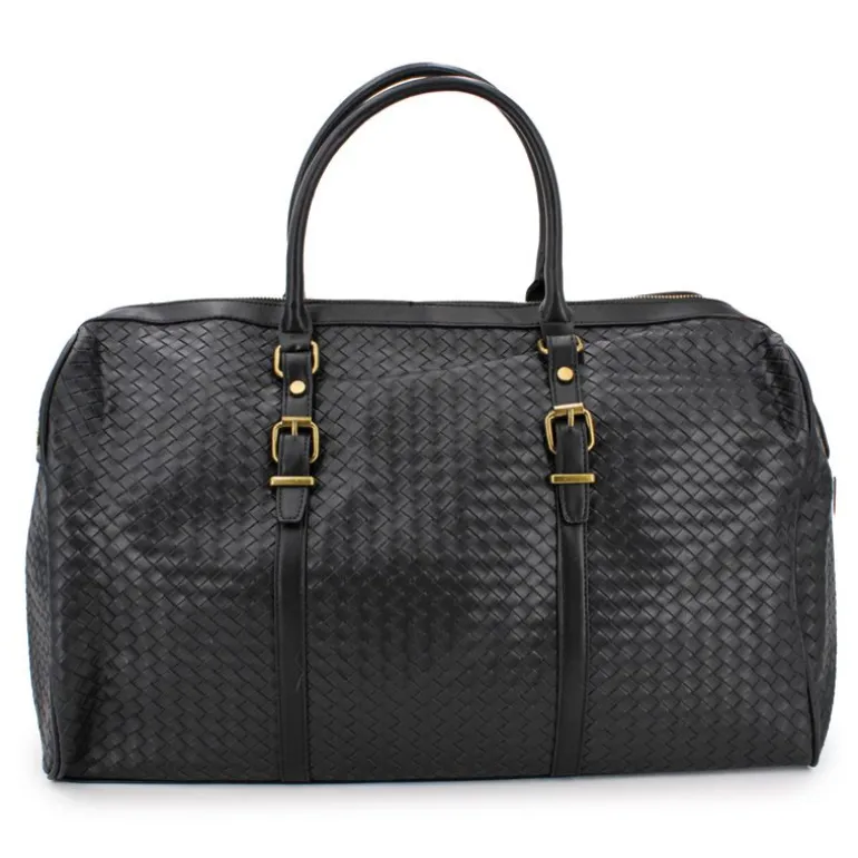 Sac de voyage tressé avec anse amovible noir Mixte TORRENTE