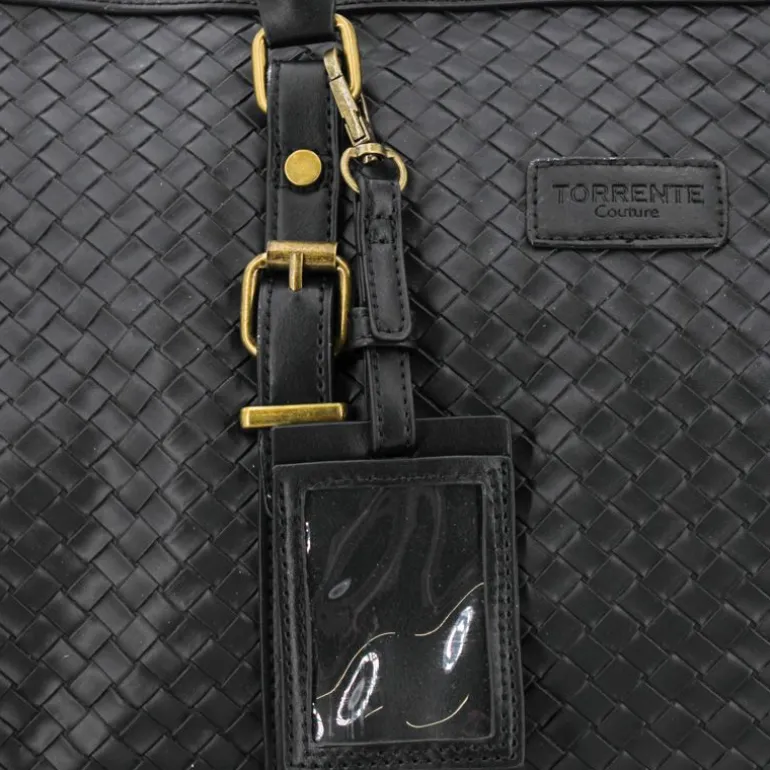 Sac de voyage tressé avec anse amovible noir Mixte TORRENTE
