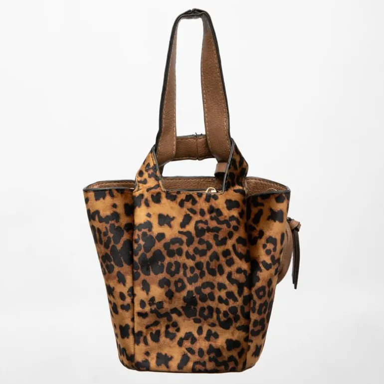Sac imprimé léopard taissir 20x10x18cm avec trousse amovible Femme GEORGES RECH