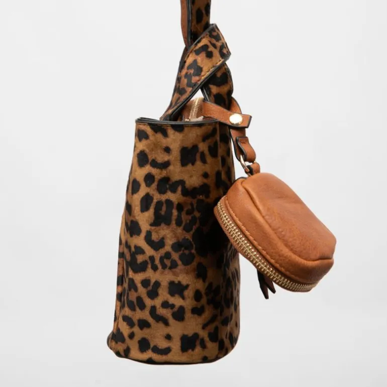 Sac imprimé léopard taissir 20x10x18cm avec trousse amovible Femme GEORGES RECH