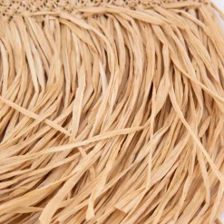 Sac paille 17x23cm lybie à franges bandoulière Femme ANTIK BATIK