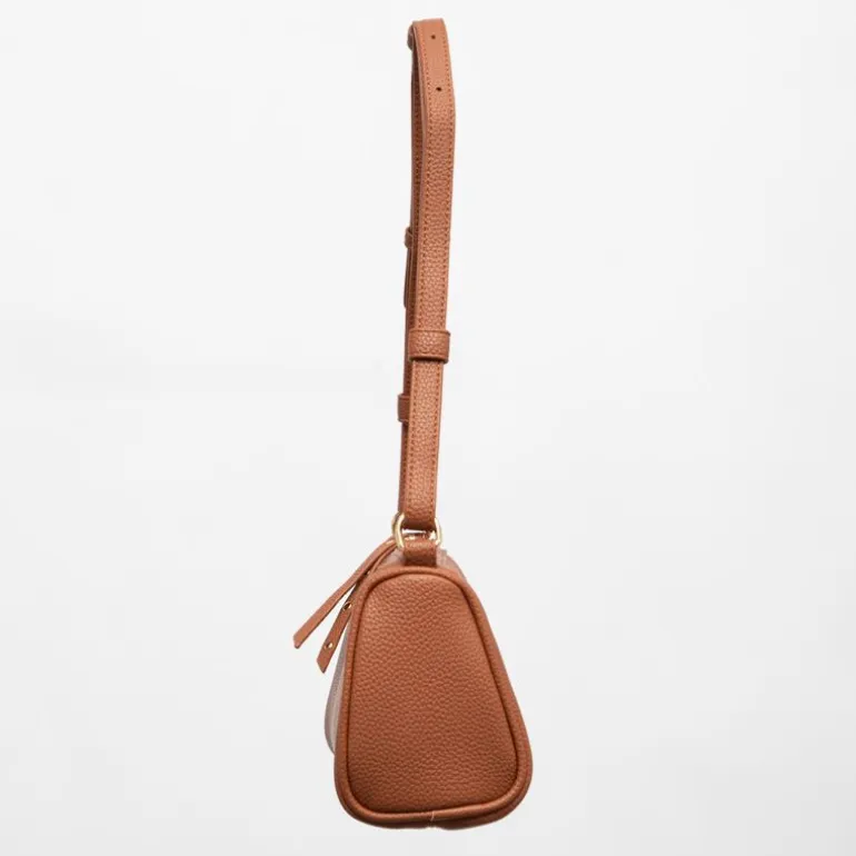 Sac similicuir grainé tya avec logo doré 22,5x9,5x13,5 cm Femme GEORGES RECH