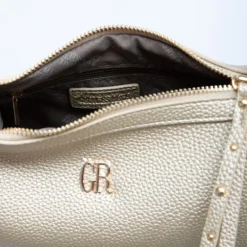 Sac similicuir grainé tya avec logo doré 22,5x9,5x13,5 cm Femme GEORGES RECH