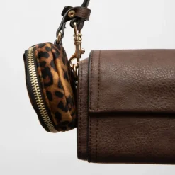 Sac similicuir tulay 22x8x11cm avec trousse imprimé léopard Femme GEORGES RECH