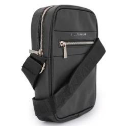 Sacoche bandoulière noir brillant Homme BILL TORNADE