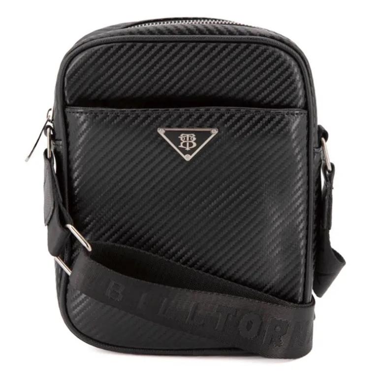 Sacoche carbone avec coutures 20x24x5cm Homme BILL TORNADE