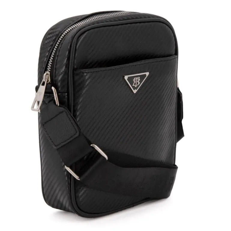 Sacoche carbone avec coutures 20x24x5cm Homme BILL TORNADE