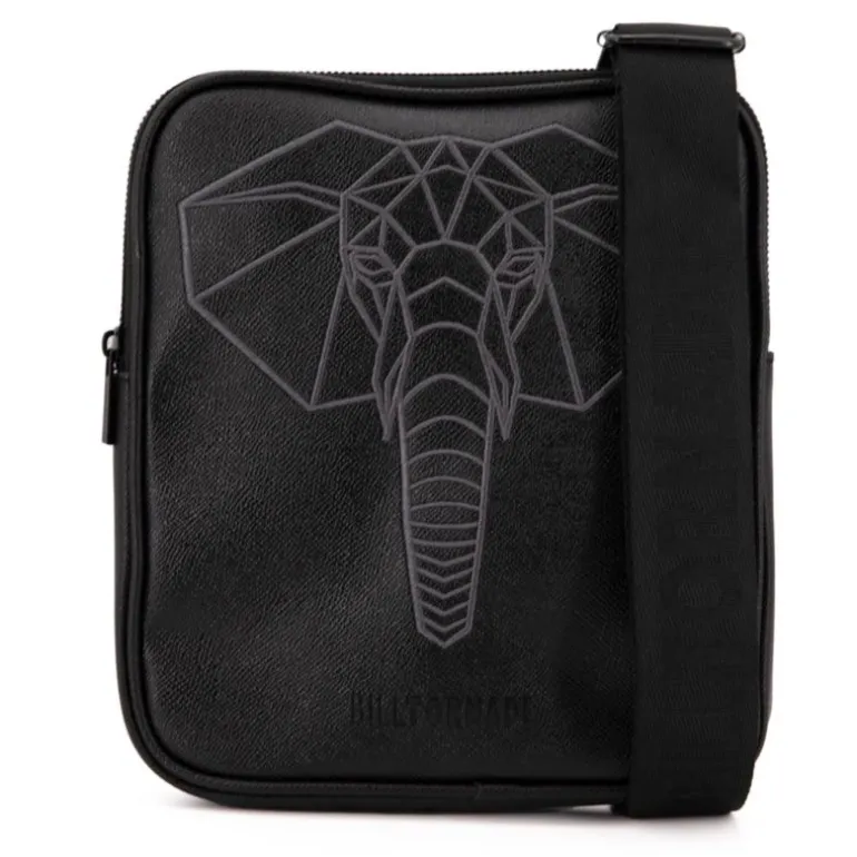 Sacoche épaule brodée animal 22x25x2cm Homme BILL TORNADE