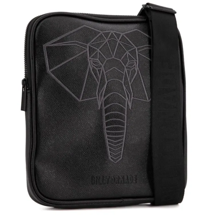 Sacoche épaule brodée animal 22x25x2cm Homme BILL TORNADE