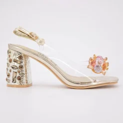 Sandale a talon marlen02 or 35/41 Femme LAURA VITA