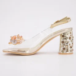 Sandale a talon marlen02 or 35/41 Femme LAURA VITA