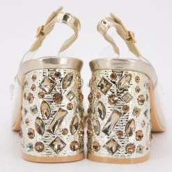 Sandale a talon marlen02 or 35/41 Femme LAURA VITA