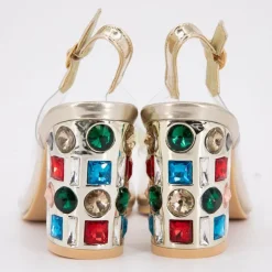 Sandale a talon missy01 dore 35/41 Femme LAURA VITA