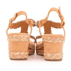 Sandale compensee beige mareio11 t36/41 Femme LAURA VITA