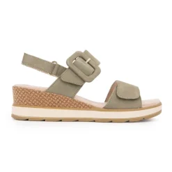 Sandale compensee nubuck olive 36/41 Femme CAPRICE
