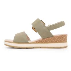 Sandale compensee nubuck olive 36/41 Femme CAPRICE