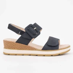 Sandale compensee nubuck olive 36/41 Femme CAPRICE