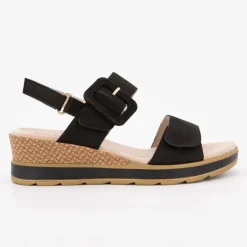 Sandale compensee nubuck olive 36/41 Femme CAPRICE