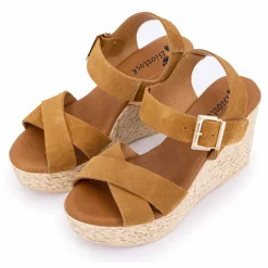 Sandale compensee serraje muscade 66493 t36/40 Femme BIOSTOCK